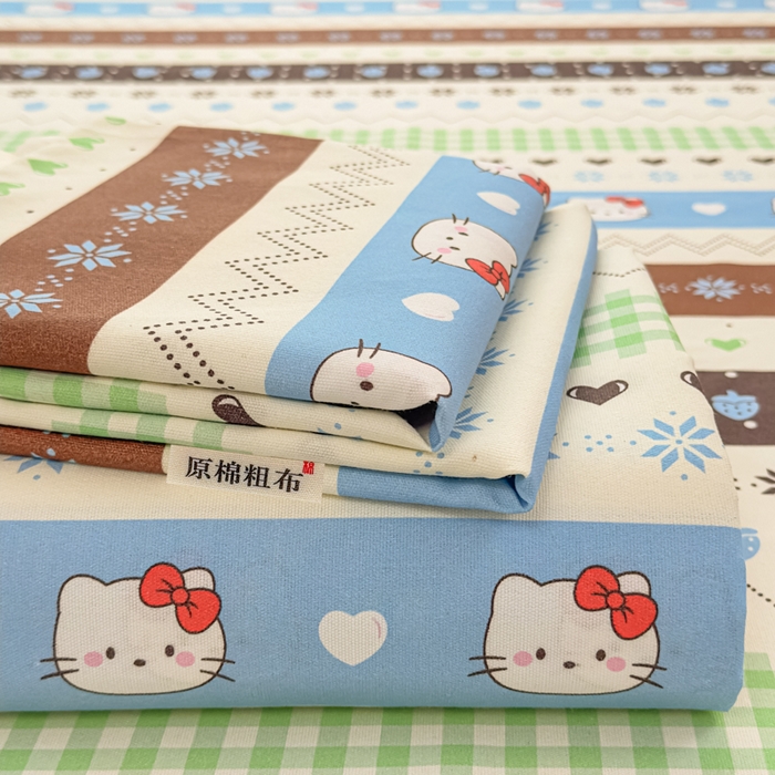 91家纺网 家纺一手货源 找家纺 （总）爱彼家纺 2026夏季热门新款费尔岛小马风格原棉老粗布床单席子凉席三件套-费尔岛风格