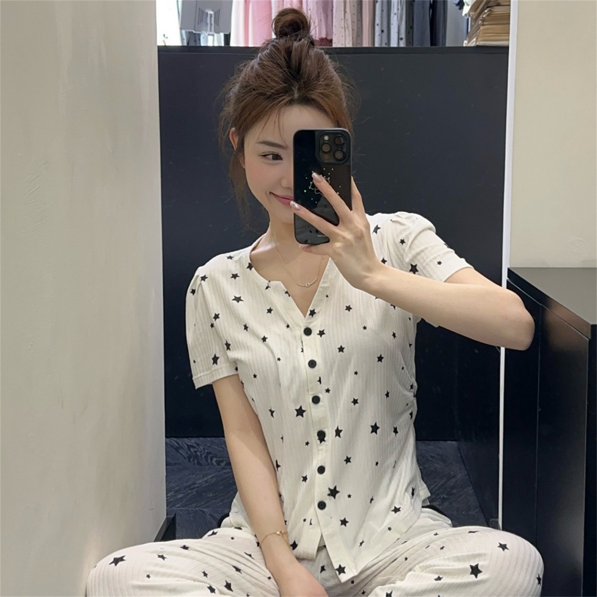 91家纺网 家纺一手货源 找家纺 （总）妍景家居生活馆 2026新款星星梦幻家居服