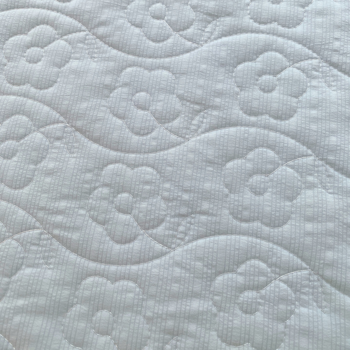 91家纺网 家纺一手货源 找家纺 莱米家纺 2026新款云感泡泡双层纱夏被夏凉被空调被床盖四件套 猫咪乐园