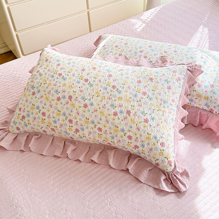 91家纺网 家纺一手货源 找家纺 韩约家纺 2026新款泡芙棉床盖款夏被夏凉被空调被四件套 花春城