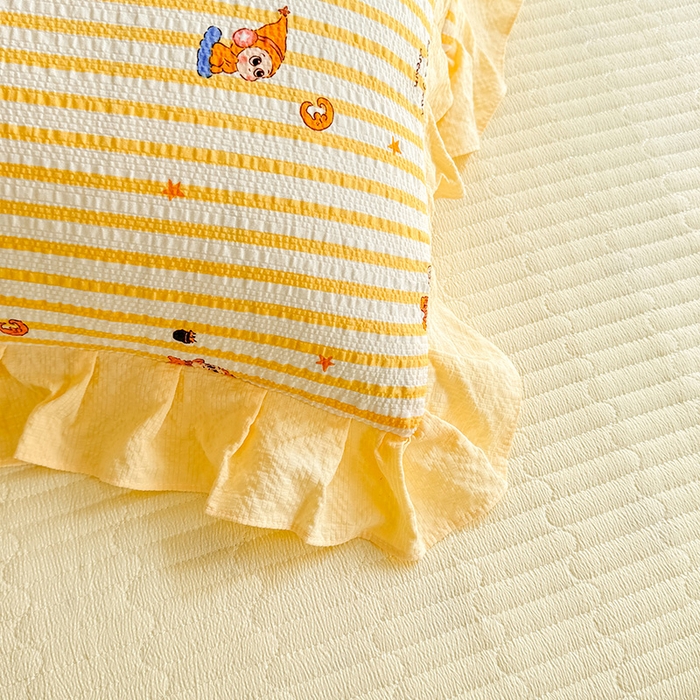 91家纺网 家纺一手货源 找家纺 韩约家纺 2026新款泡芙棉床盖款夏被夏凉被空调被四件套 旺旺