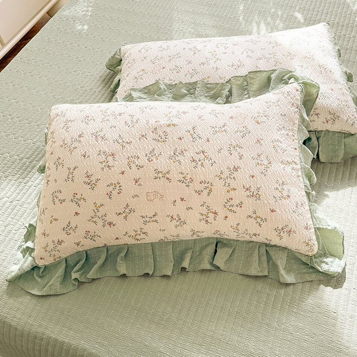 91家纺网 家纺一手货源 找家纺 韩约家纺 2026新款泡芙棉床盖款夏被夏凉被空调被四件套 微花耳耳