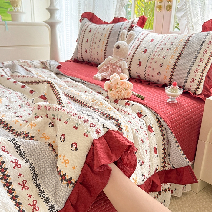 91家纺网 家纺一手货源 找家纺 韩约家纺 2026新款泡芙棉床盖款夏被夏凉被空调被四件套 星梦伙伴