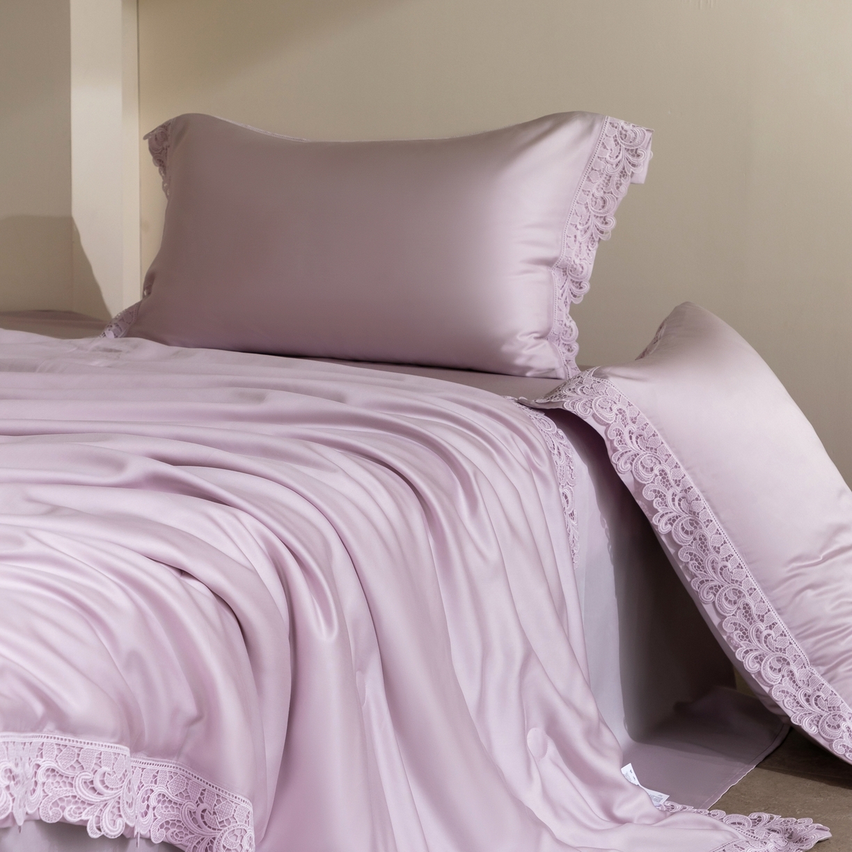 91家纺网 家纺一手货源 找家纺 太古汇家居 2026新款兰精天丝夏被四件套南法假日 南法假日-棠梨紫