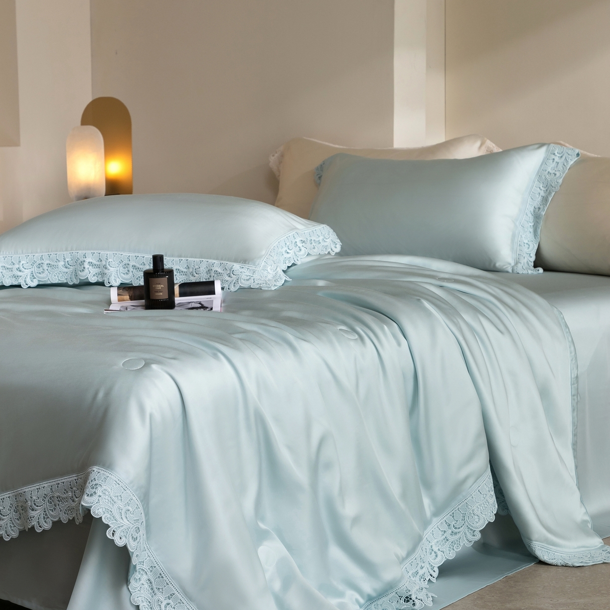 91家纺网 家纺一手货源 找家纺 太古汇家居 2026新款兰精天丝夏被四件套南法假日 南法假日-欣欣兰