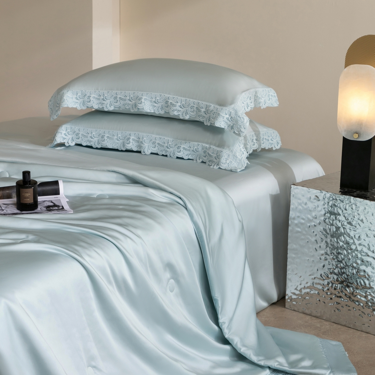 91家纺网 家纺一手货源 找家纺 太古汇家居 2026新款兰精天丝夏被四件套南法假日 南法假日-欣欣兰