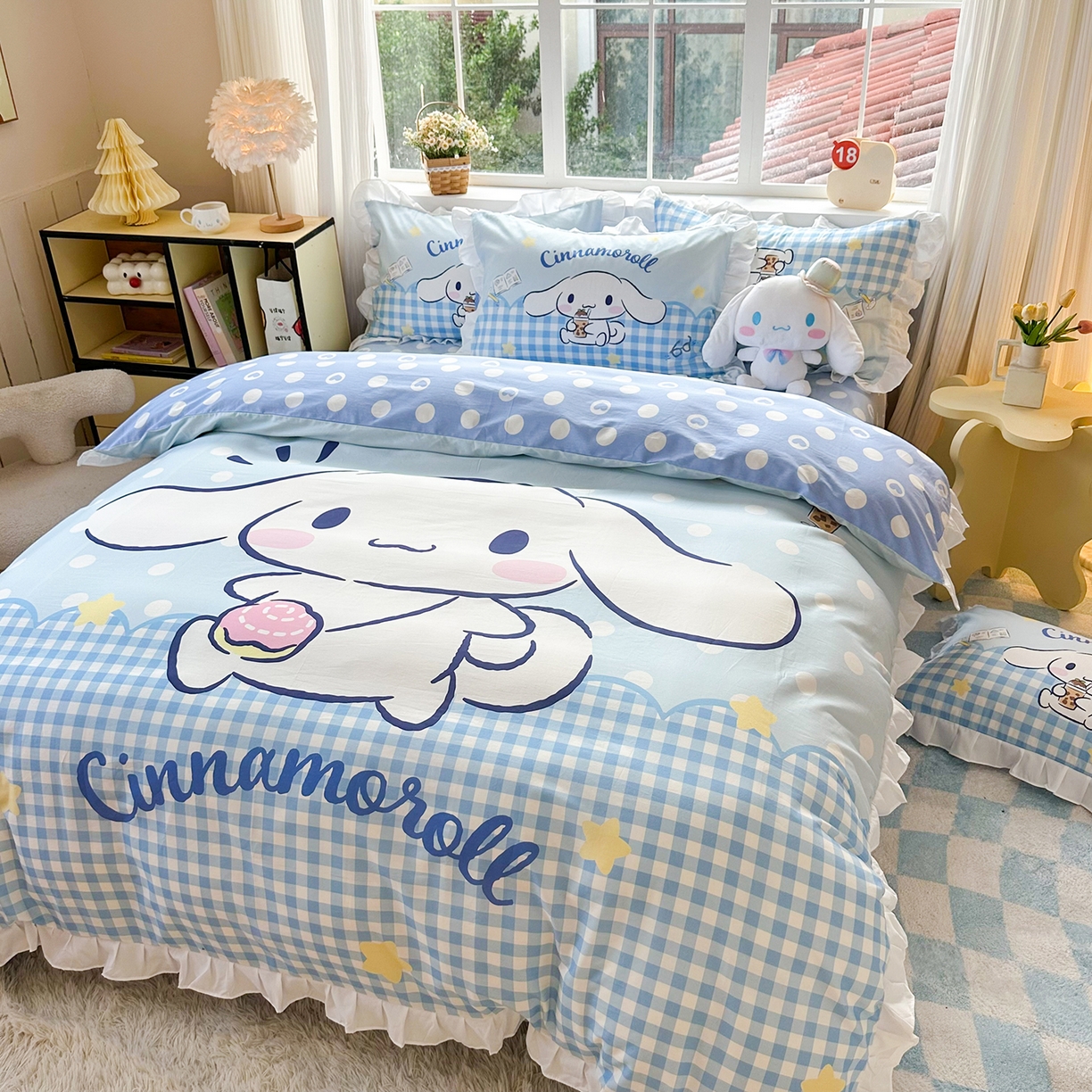 91家纺网 家纺一手货源 找家纺 （总）玉元坊 2026新款三丽鸥正版授权玉桂狗布丁狗全棉纯棉床单床笠床裙三四件套