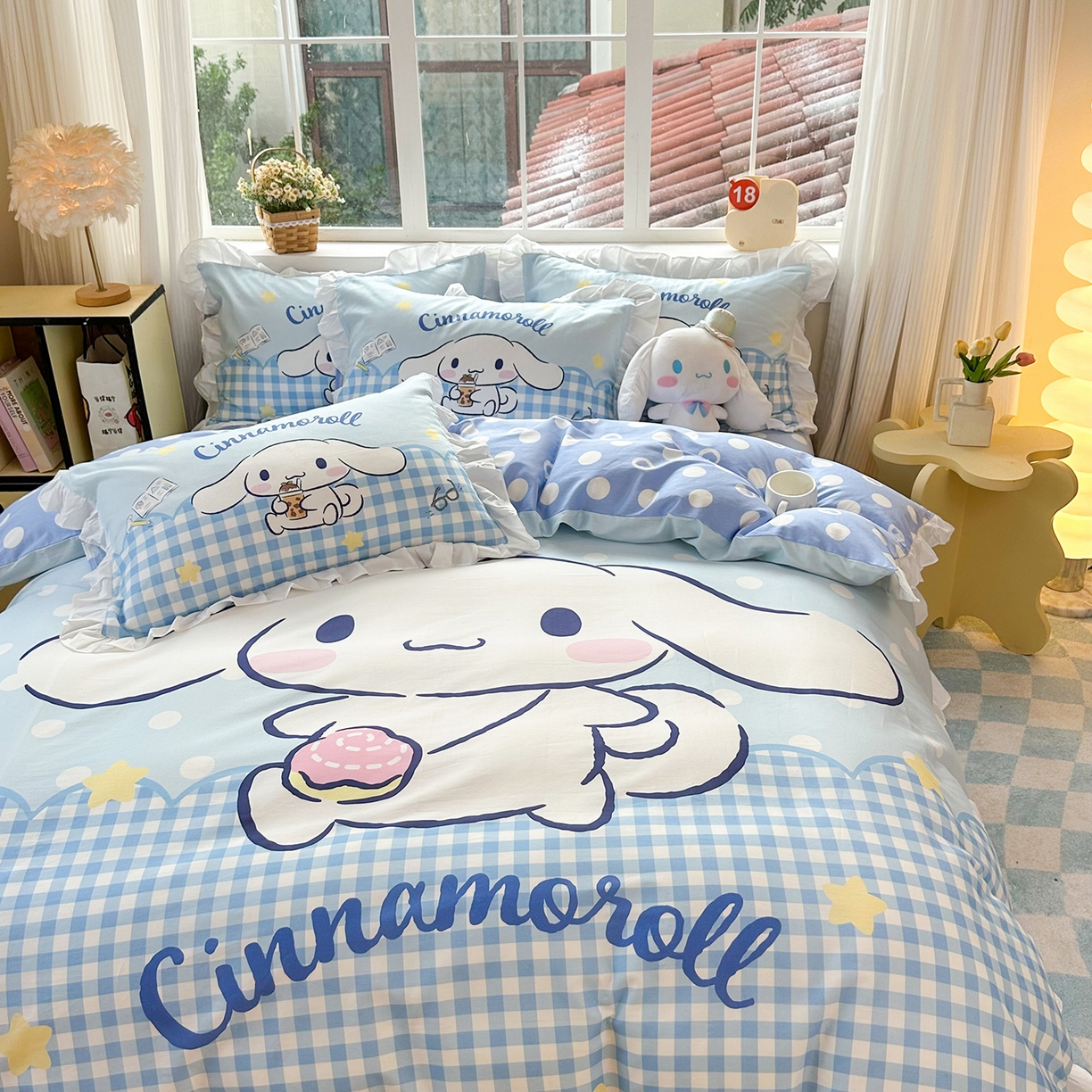 91家纺网 家纺一手货源 找家纺 （总）玉元坊 2026新款三丽鸥正版授权玉桂狗布丁狗全棉纯棉床单床笠床裙三四件套