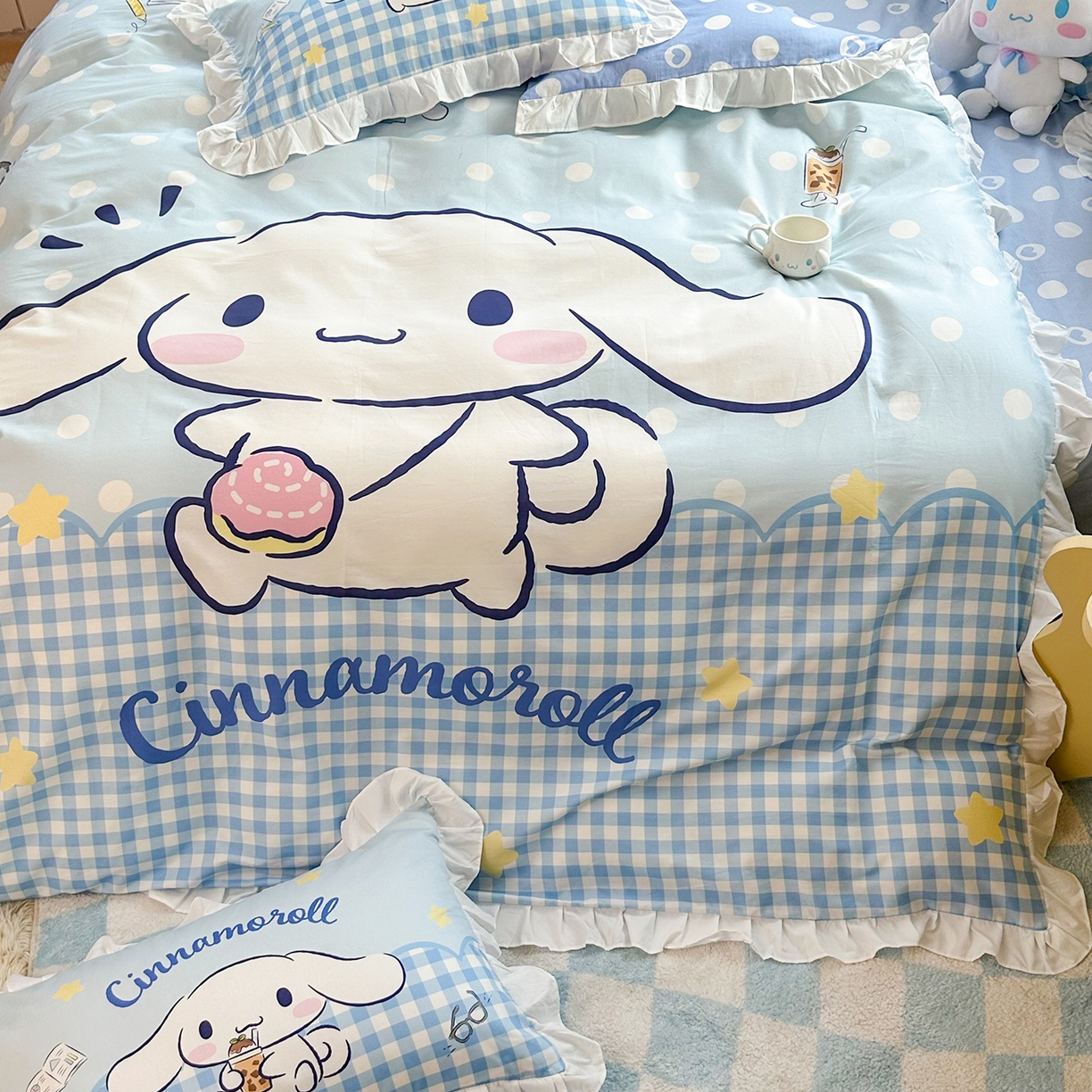 91家纺网 家纺一手货源 找家纺 （总）玉元坊 2026新款三丽鸥正版授权玉桂狗布丁狗全棉纯棉床单床笠床裙三四件套