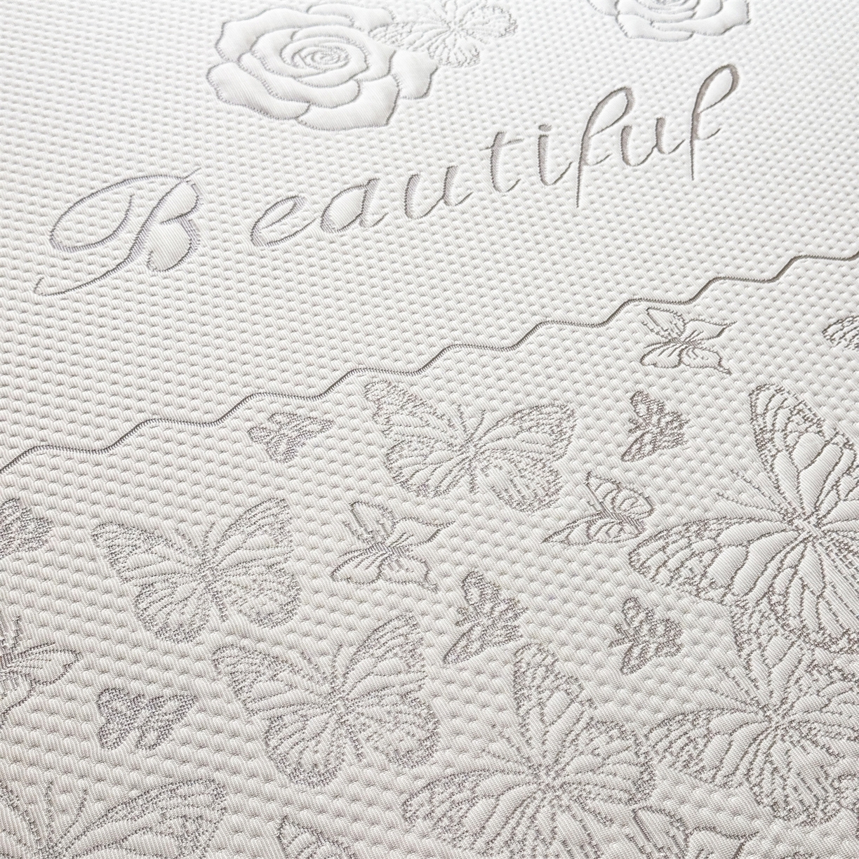 91家纺网 家纺一手货源 找家纺 优贝 2026新款A类凉感豆豆席三件套床笠软席子 蝶舞-山灰