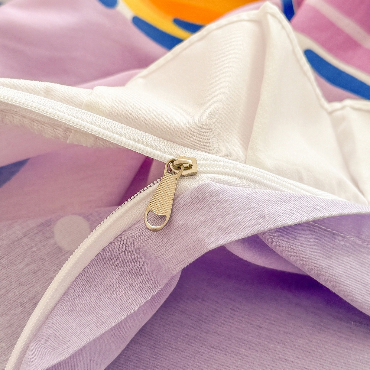 91家纺网 家纺一手货源 找家纺 玉元坊 2026新款三丽鸥正版授权酷洛米全棉纯棉床单床笠床裙三四件套 大版花边-蓝莓库洛米