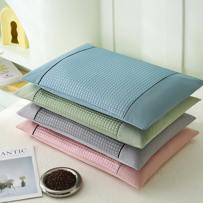 91家纺网 家纺一手货源 找家纺 （总）贤内助家纺 2026新款凉感丝冰豆豆荞麦枕/儿童成人通用全荞麦枕头,组合图仅做展示不可下单 38x58cm/只,凉感冰豆豆-粉 38x58cm/只,凉感冰豆豆-蓝 38x58cm/只,凉感冰豆豆-灰 38x58cm/只,凉感冰豆豆-绿 38x58cm/只