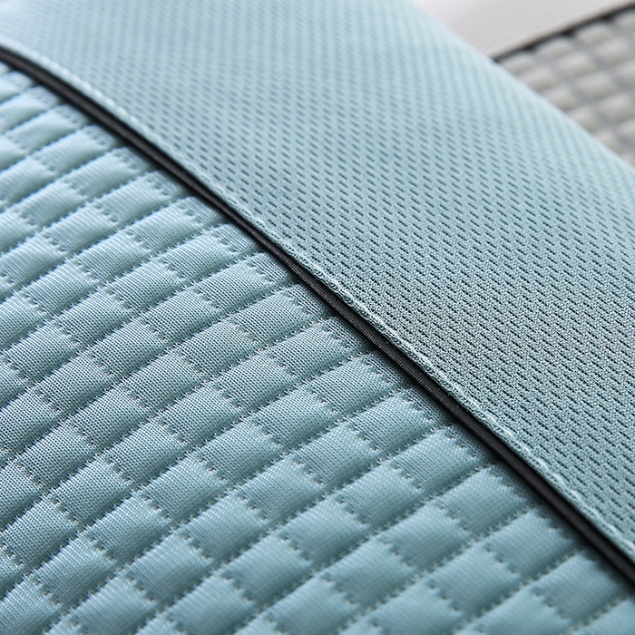 91家纺网 家纺一手货源 找家纺 贤内助家纺 2026新款凉感丝冰豆豆荞麦枕/儿童成人通用全荞麦枕头 凉感冰豆豆-蓝 38x58cm/只