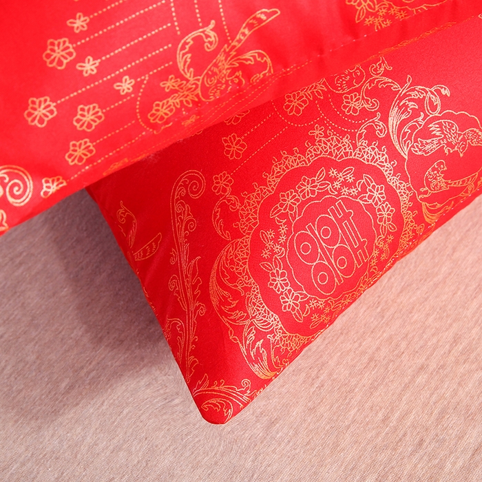 91家纺网 家纺一手货源 找家纺 （总）贤内助家纺 2026新款磨毛印花婚庆枕促销枕枕头枕芯