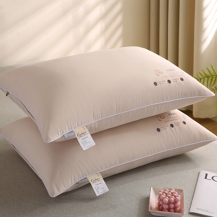 91家纺网 家纺一手货源 找家纺 贤内助家纺 2026超柔亲肤羊绒蛋白学生宿舍枕头/学生护颈枕 羊绒蛋白枕蓬松中高枕13公分