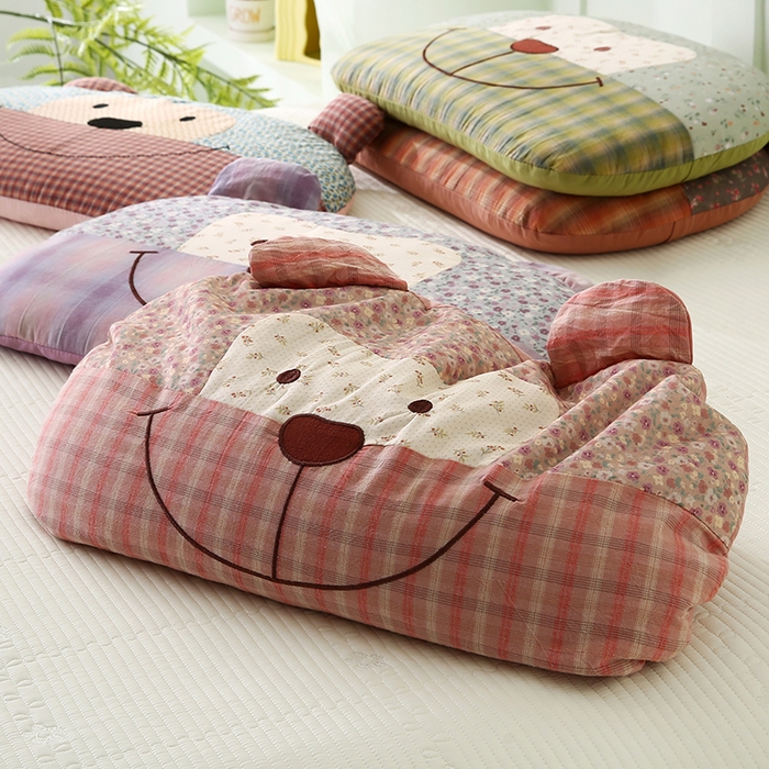 91家纺网 家纺一手货源 找家纺 （总）贤内助家纺 2026新款全棉水洗棉儿童荞麦枕护肩枕枕头枕芯