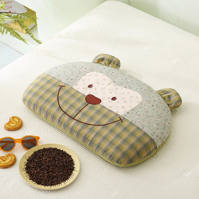 91家纺网 家纺一手货源 找家纺 （总）贤内助家纺 2026新款全棉水洗棉儿童荞麦枕护肩枕枕头枕芯