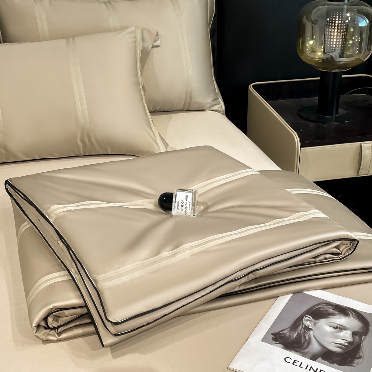 91家纺网 家纺一手货源 找家纺 （总）新方向 2026A类20%蚕丝提花天丝棉夏被四件套 65%60s兰精天丝 35%100支长绒棉-柏林