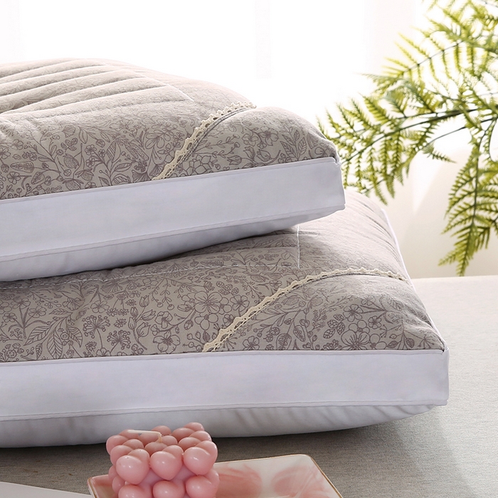 91家纺网 家纺一手货源 找家纺 贤内助家纺 2026新款全棉印花荞麦枕保健枕护肩枕枕头枕芯 咖色