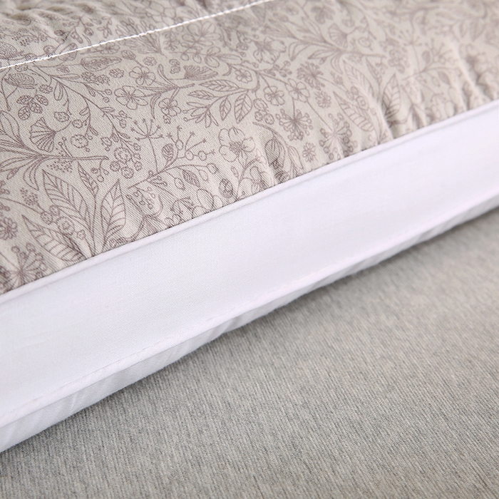 91家纺网 家纺一手货源 找家纺 贤内助家纺 2026新款全棉印花荞麦枕保健枕护肩枕枕头枕芯 咖色