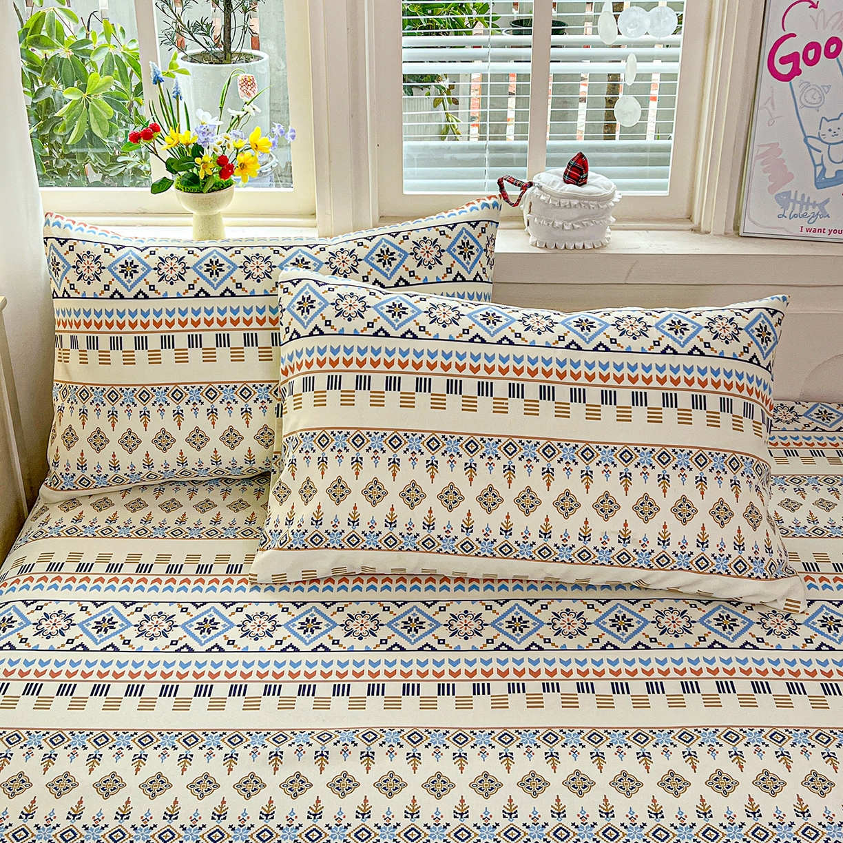 91家纺网 家纺一手货源 找家纺 （总）栩裕纺织 2026春夏爆款老粗布凉席床单款床笠款凉席席子空调软席-提供买家秀