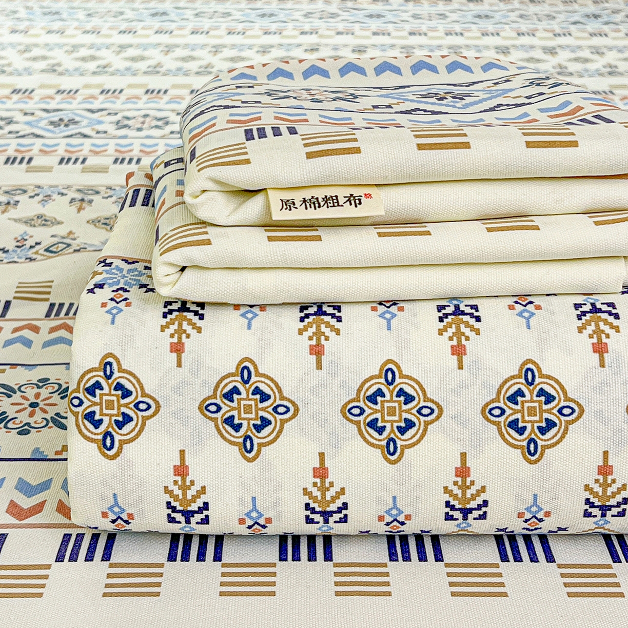 91家纺网 家纺一手货源 找家纺 （总）栩裕纺织 2026春夏爆款老粗布凉席床单款床笠款凉席席子空调软席-提供买家秀