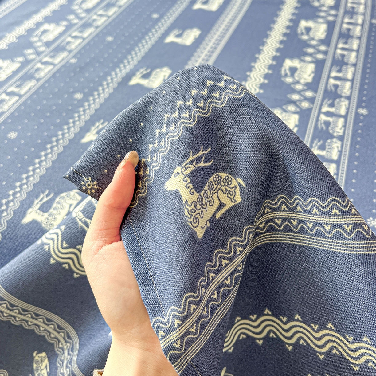 91家纺网 家纺一手货源 找家纺 栩裕纺织 2026春夏爆款老粗布凉席床单款凉席席子空调软席-提供买家秀 吉祥鹿-床单款