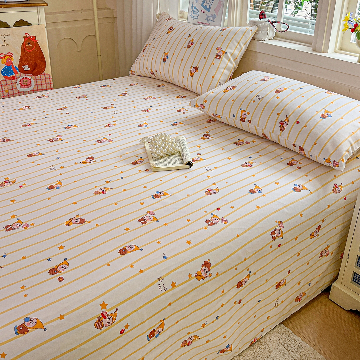 91家纺网 家纺一手货源 找家纺 栩裕纺织 2026春夏爆款老粗布凉席床单款凉席席子空调软席-提供买家秀 魔法喵星人-床单款