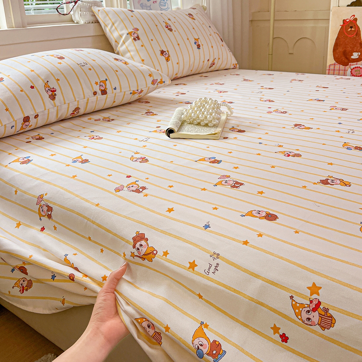 91家纺网 家纺一手货源 找家纺 栩裕纺织 2026春夏爆款老粗布凉席床单款凉席席子空调软席-提供买家秀 魔法喵星人-床单款