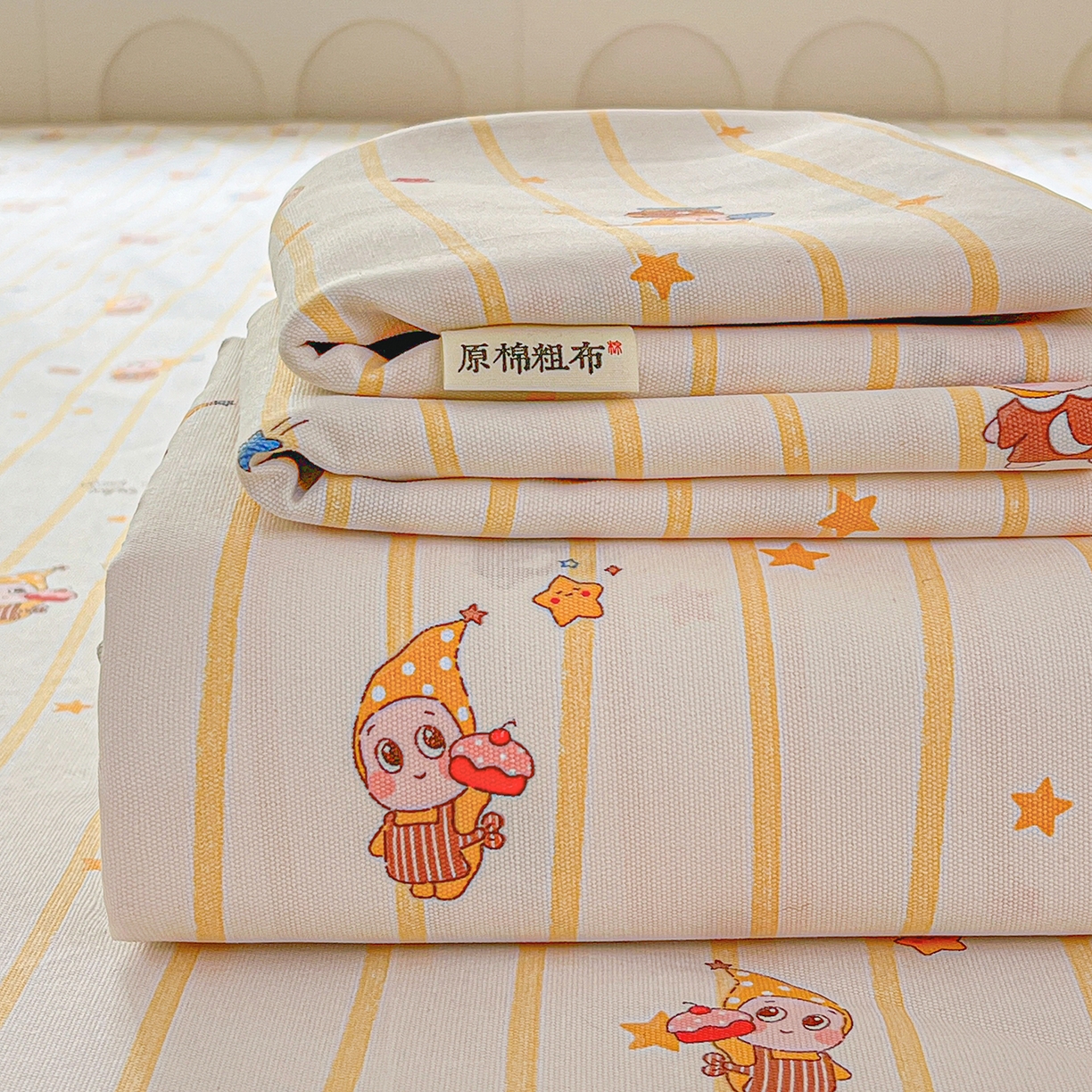 91家纺网 家纺一手货源 找家纺 栩裕纺织 2026春夏爆款老粗布凉席床单款凉席席子空调软席-提供买家秀 魔法喵星人-床单款