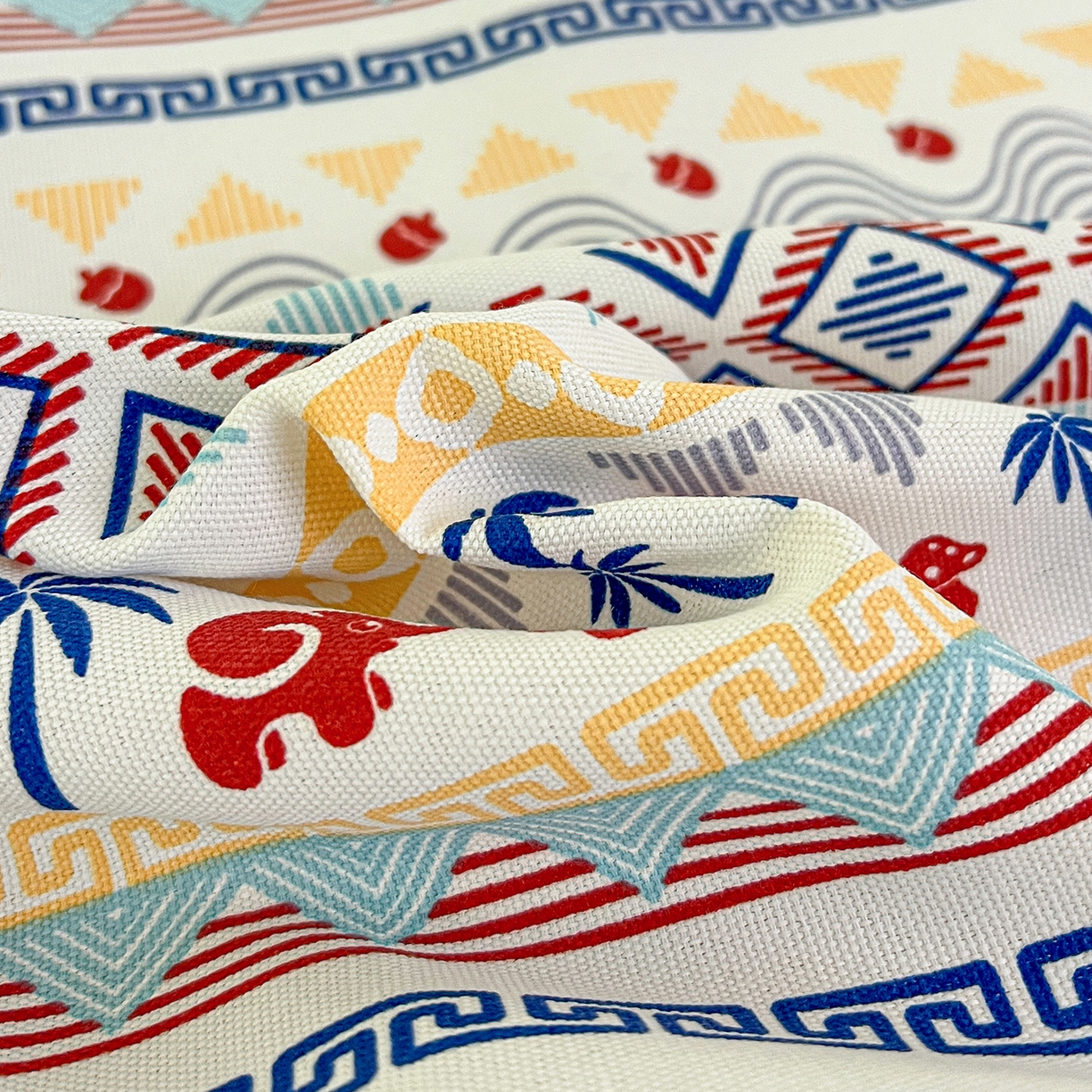 91家纺网 家纺一手货源 找家纺 栩裕纺织 2026春夏爆款老粗布凉席床单款凉席席子空调软席-提供买家秀 热带雨象-床单款