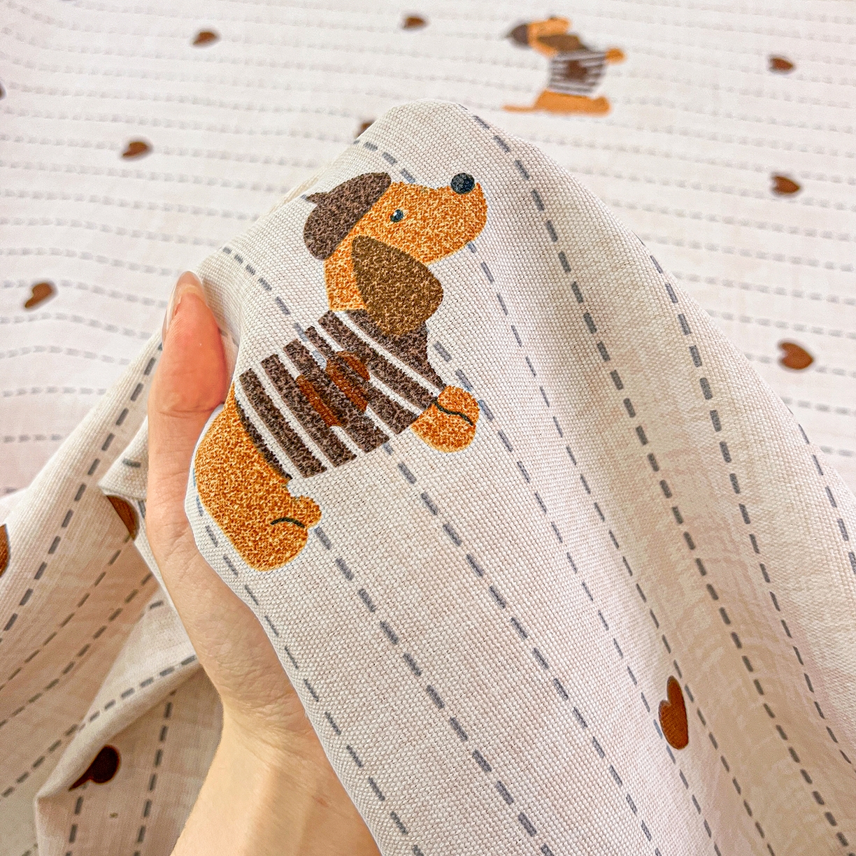 91家纺网 家纺一手货源 找家纺 栩裕纺织 2026春夏爆款老粗布凉席床单款凉席席子空调软席-提供买家秀 甜心腊肠狗-床单款