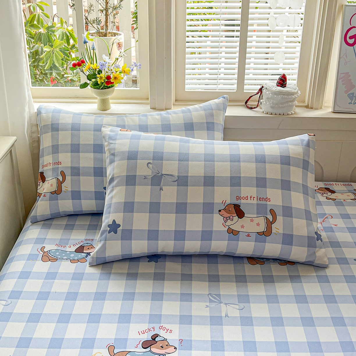 91家纺网 家纺一手货源 找家纺 栩裕纺织 2026春夏爆款老粗布凉席床单款凉席席子空调软席-提供买家秀 星空萌宠-床单款