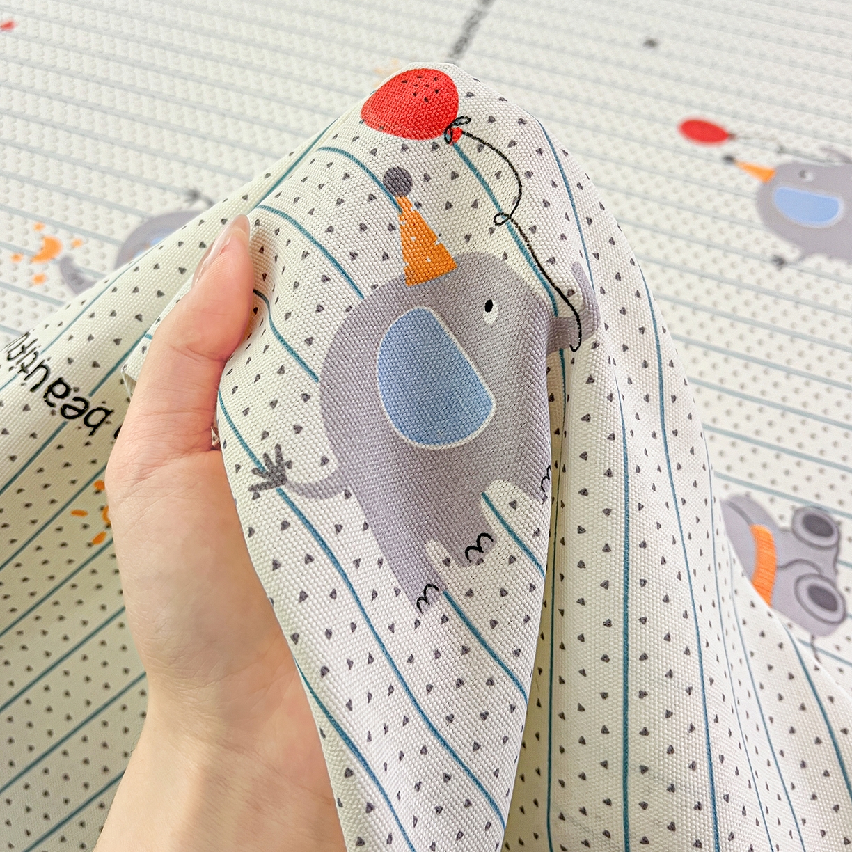 91家纺网 家纺一手货源 找家纺 栩裕纺织 2026春夏爆款老粗布凉席床单款凉席席子空调软席-提供买家秀 幸运小象-床单款