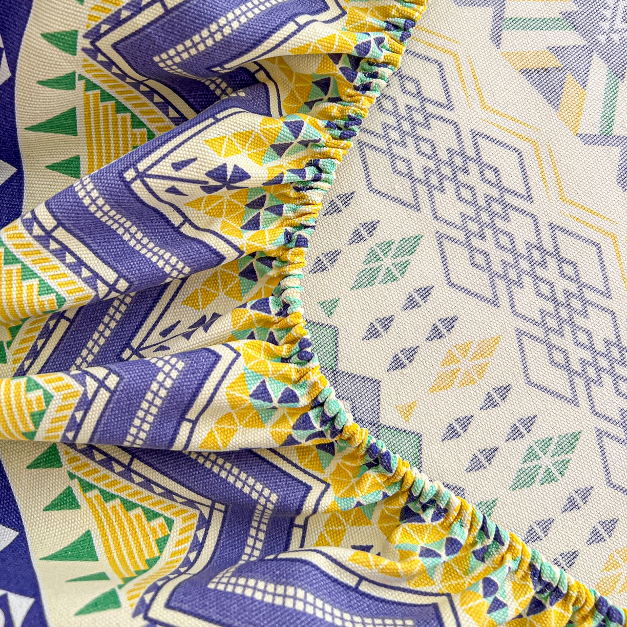 91家纺网 家纺一手货源 找家纺 栩裕纺织 2026春夏爆款老粗布凉席床单款凉席席子空调软席-提供买家秀 波西米亚-绿-床笠款