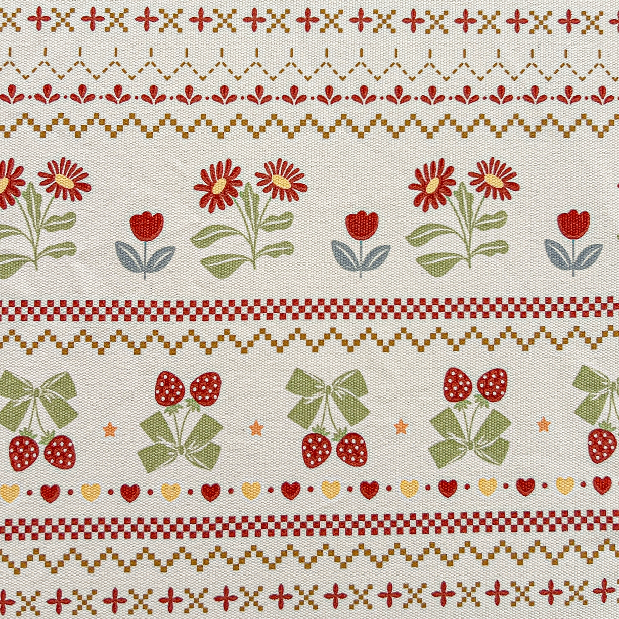 91家纺网 家纺一手货源 找家纺 栩裕纺织 2026春夏爆款老粗布凉席床单款凉席席子空调软席-提供买家秀 初甜樱桃-床笠款