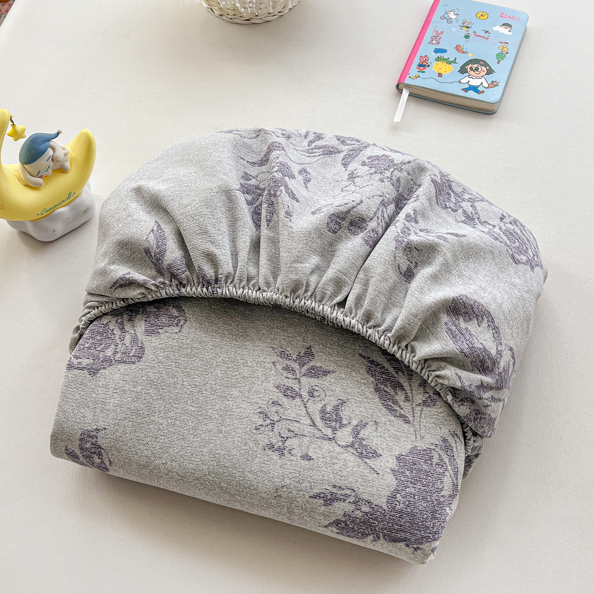 91家纺网 家纺一手货源 找家纺 栩裕纺织 2026春夏爆款老粗布凉席床单款凉席席子空调软席-提供买家秀 复古海棠-床笠款