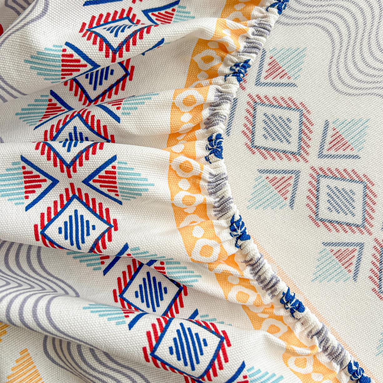 91家纺网 家纺一手货源 找家纺 栩裕纺织 2026春夏爆款老粗布凉席床单款凉席席子空调软席-提供买家秀 热带雨象-床笠款