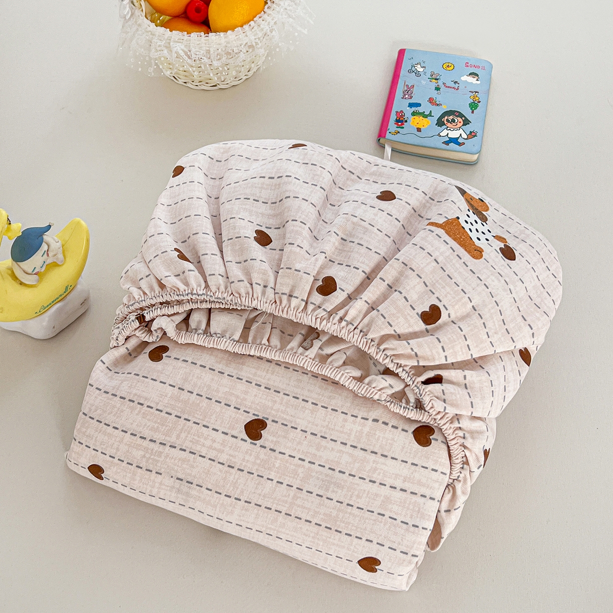 91家纺网 家纺一手货源 找家纺 栩裕纺织 2026春夏爆款老粗布凉席床单款凉席席子空调软席-提供买家秀 甜心腊肠狗-床笠款