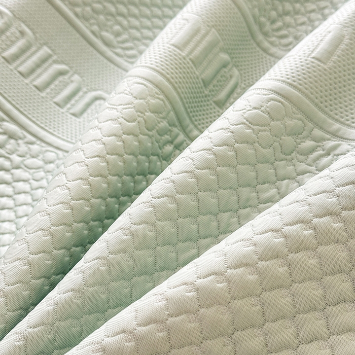 91家纺网 家纺一手货源 找家纺 苏米娜家纺SUMINA 2026新款高克重泡泡席乙纶中分子冰豆豆蕾丝床裙夏季冰丝软席三件套 minmin-竹影