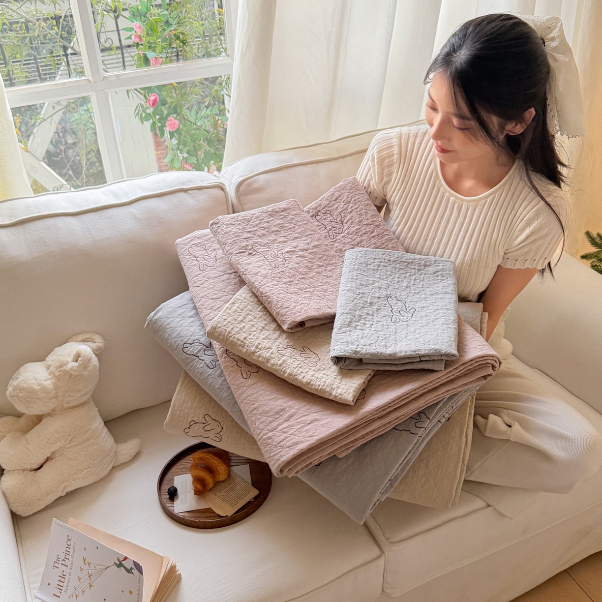 91家纺网 家纺一手货源 找家纺 （总）沐瑟家纺 2026春夏新款安心棉床盖三件套