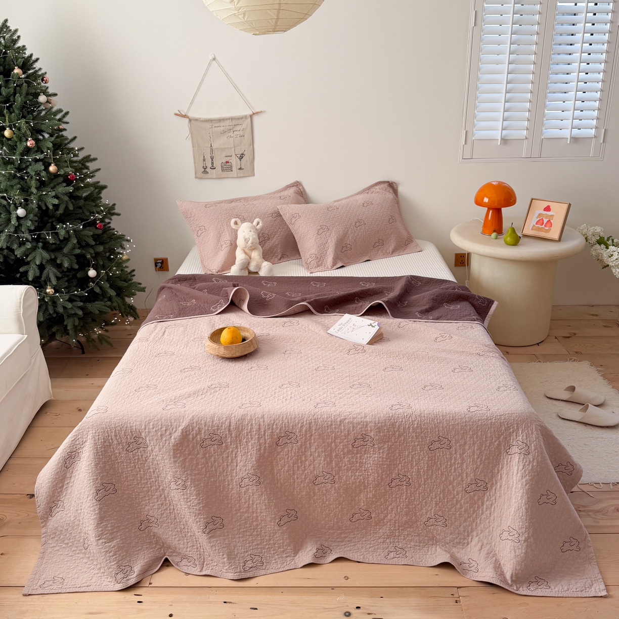 91家纺网 家纺一手货源 找家纺 （总）沐瑟家纺 2026春夏新款安心棉床盖三件套