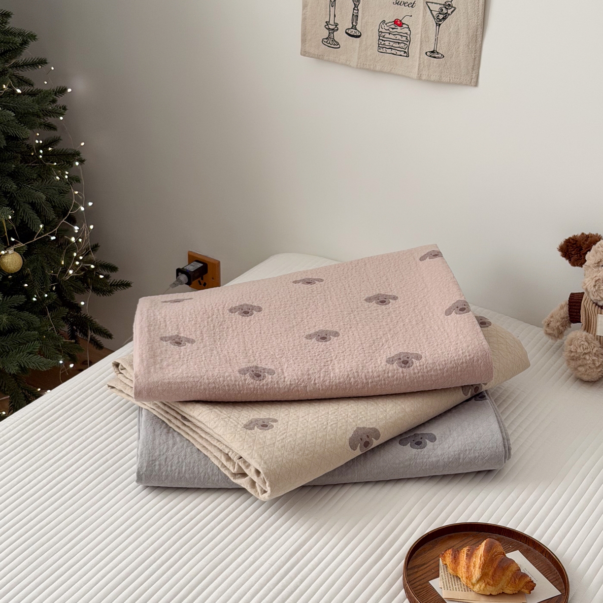 91家纺网 家纺一手货源 找家纺 沐瑟家纺 2026春夏新款安心棉床盖三件套 组合图仅供展示不可下单