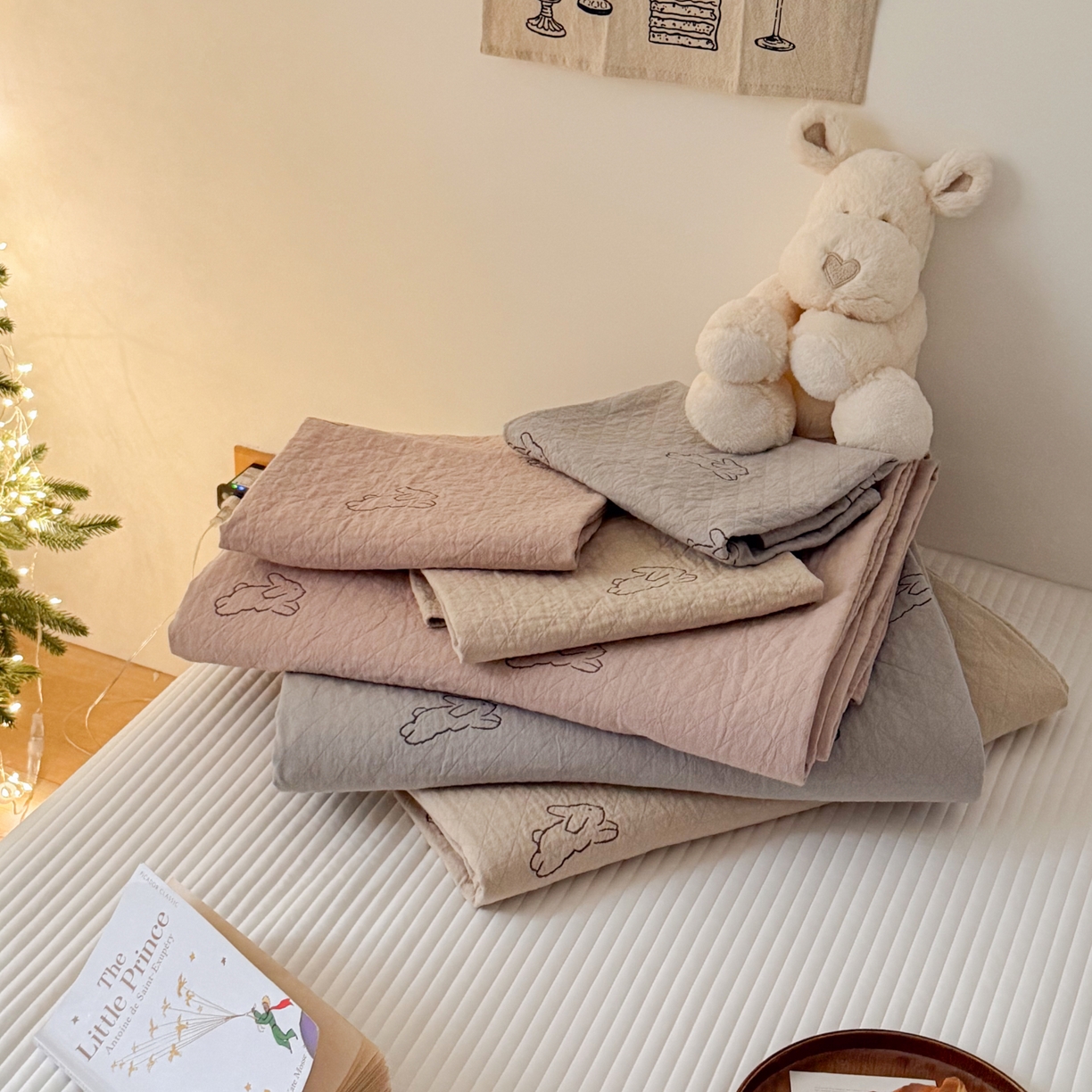 91家纺网 家纺一手货源 找家纺 沐瑟家纺 2026春夏新款安心棉床盖三件套 组合图仅供展示不可下单