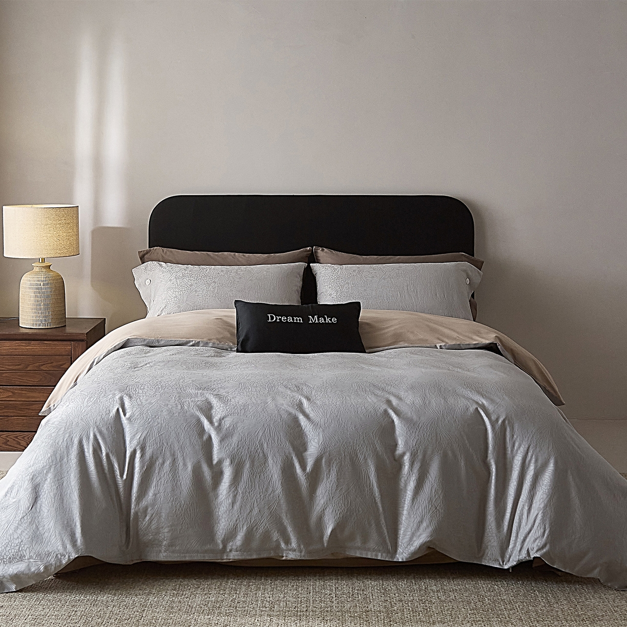 91家纺网 家纺一手货源 找家纺 （总）ONE TWO ONE 121 2026新款100A版60x16B版s50支长绒棉全棉床上用品厚织提花四件套纽扣