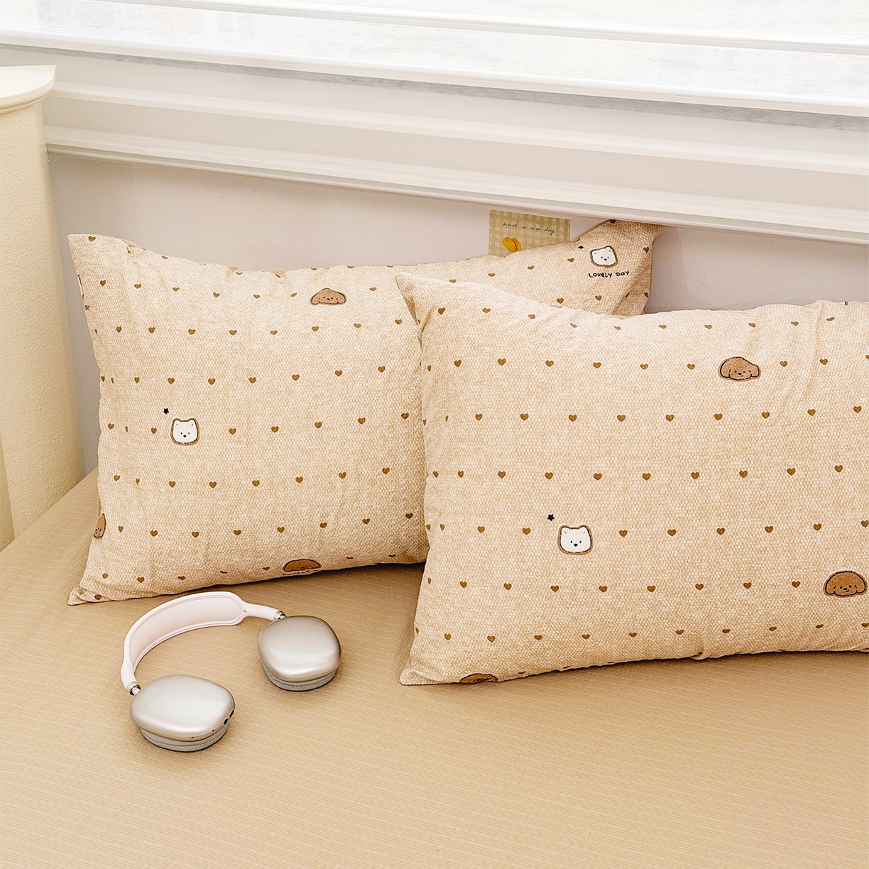 91家纺网 家纺一手货源 找家纺 娜朵家纺 2026新款A类泡芙双层纱大豆夏被夏凉被空调被四件套 饼干小狗