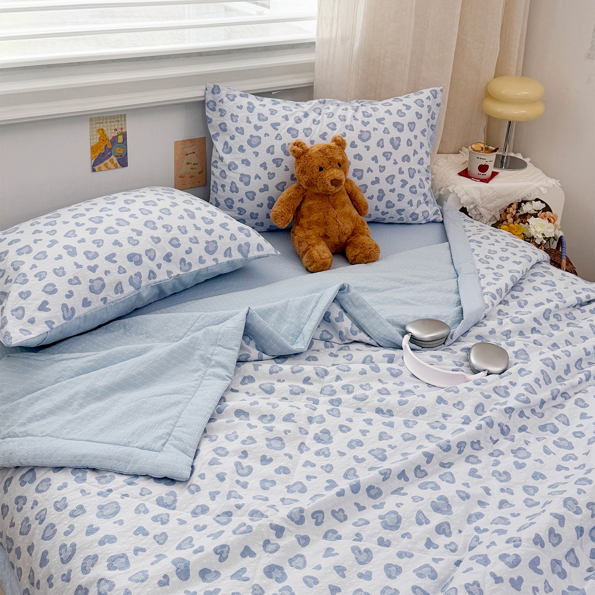 91家纺网 家纺一手货源 找家纺 （总）娜朵家纺 2026新款A类泡芙双层纱大豆夏被夏凉被空调被四件套