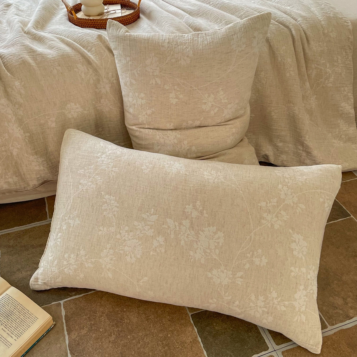 91家纺网 家纺一手货源 找家纺 （总）梵克保罗 2026新款精选天然棉麻提花四件套