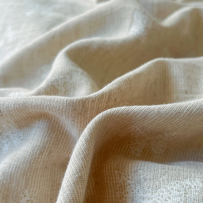 91家纺网 家纺一手货源 找家纺 梵克保罗 2026新款精选天然棉麻提花四件套 蝶舞清风