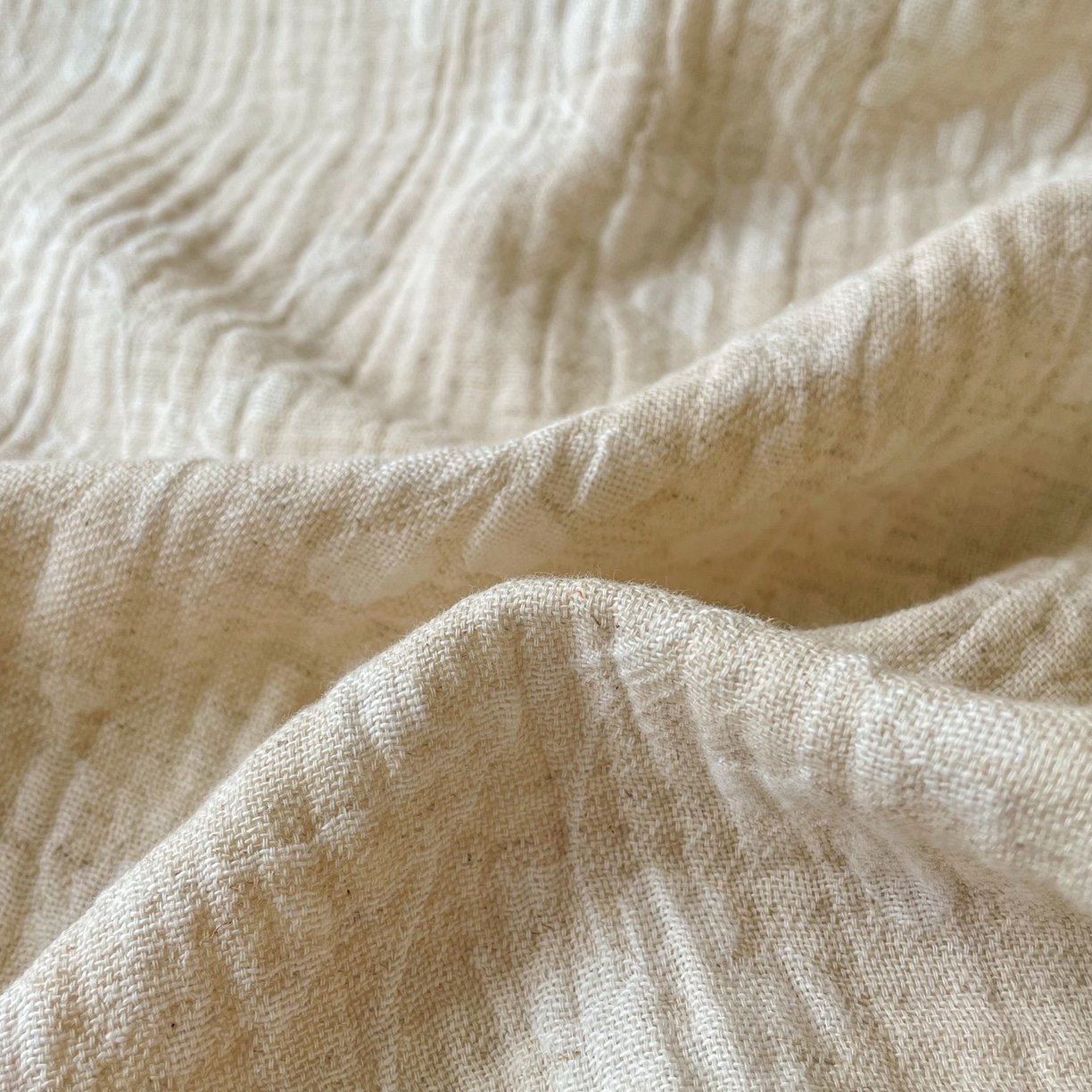 91家纺网 家纺一手货源 找家纺 梵克保罗 2026新款精选天然棉麻提花四件套 陌上花开